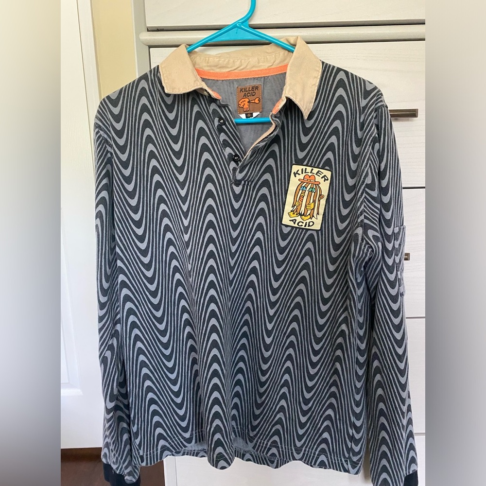 Killer Acid size small long sleeve collared shirt - Picture 1 of 4